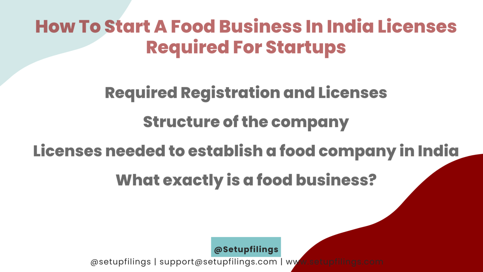 How To Start A Food Business Required Registration And Licenses