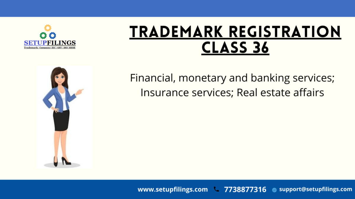 Trademark Class 36 Comprehensive Guide SetupFilings