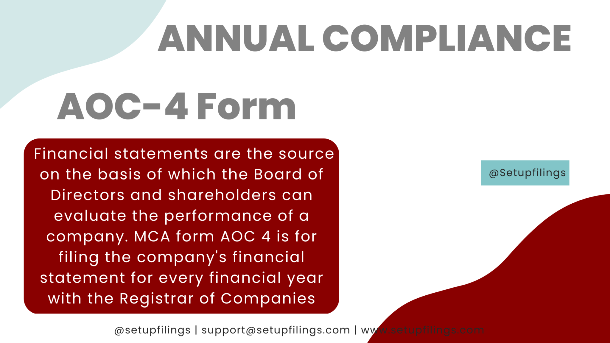 Form AOC 4 (MCA) Filing with Easy Guide, Due Dates & Fees Setupfilings