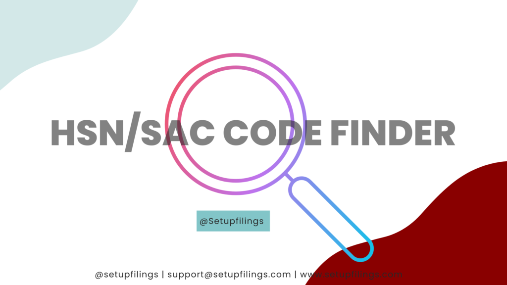 HSN/ SAC Code Finder