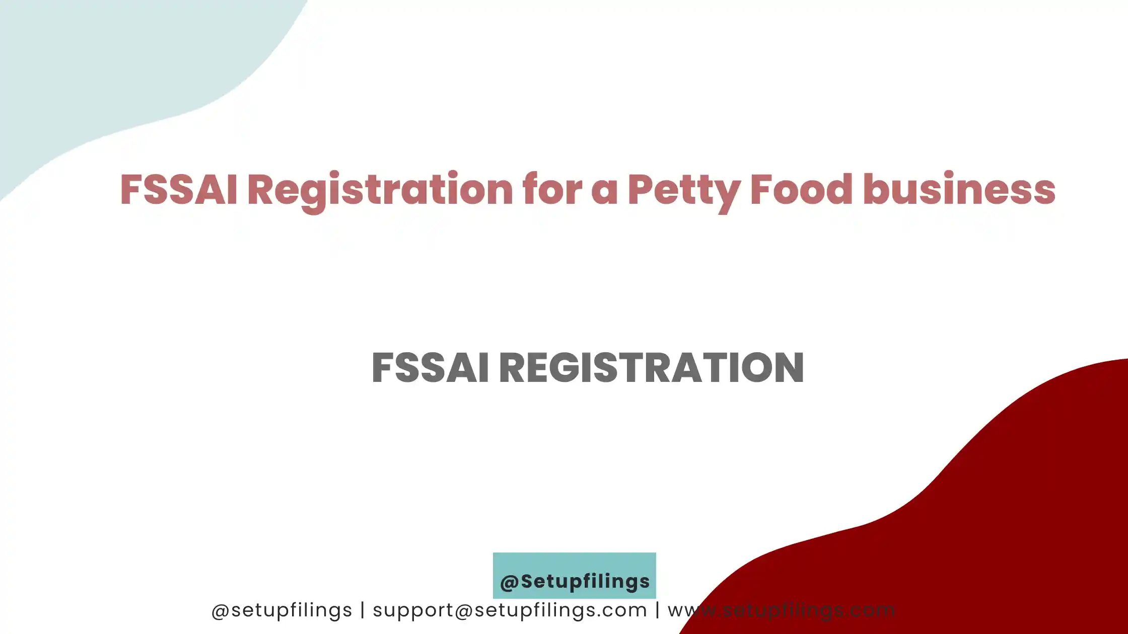 FSSAI Registration for a Petty Food business